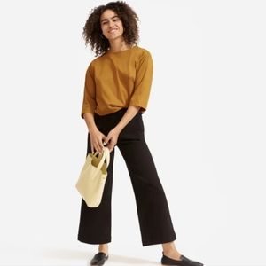 NWT Everlane, The Wide Leg Jean, black, size 24